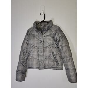 Aeropostale  Puffer Jaclet  Women's Size XS Gray Plaid